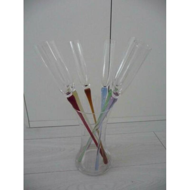 6 champagne glazen - fiesta - living collection