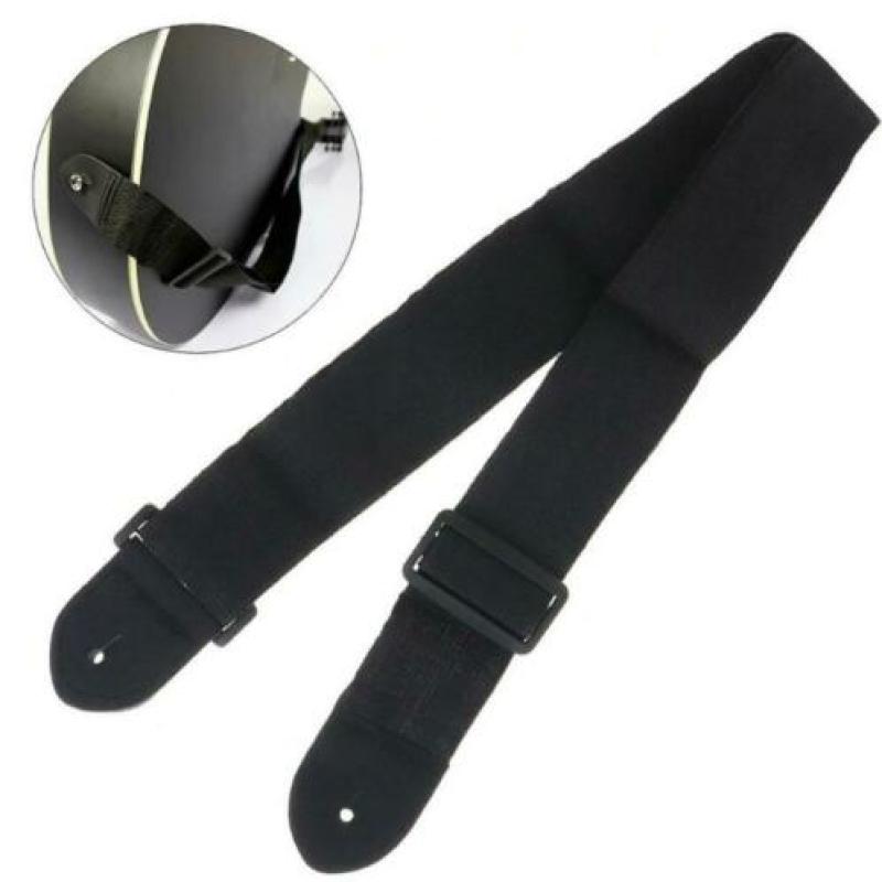 Guitar strap nylon 68cm-124cm black
