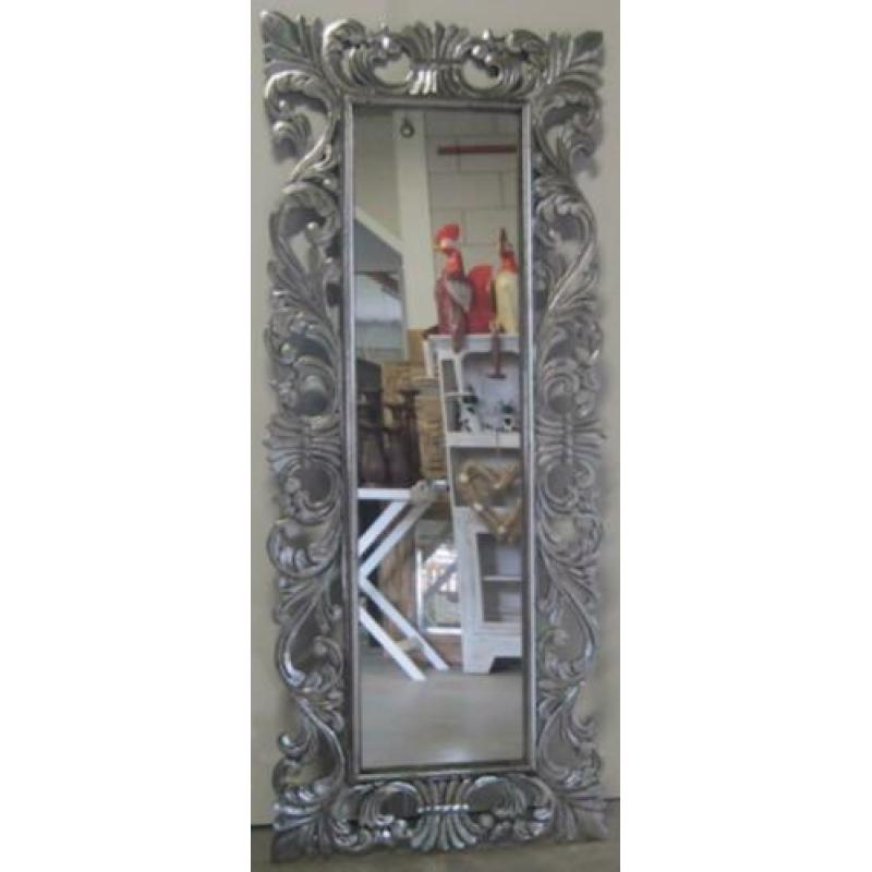 Barok Spiegel - houten lijst - 170 x 70 cm - bij TTM Wonen