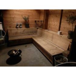 Oude planken 50 mm dik. 80 jaar oud. Hemlock