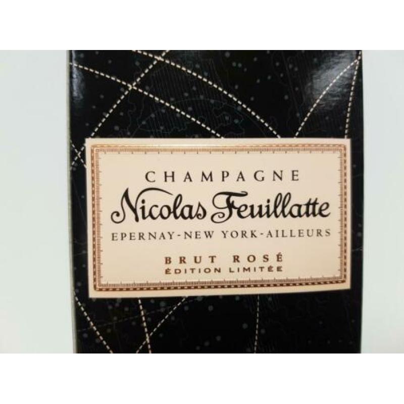 Limited edition Nicolas feuillatte brut rose champagne 5 st!