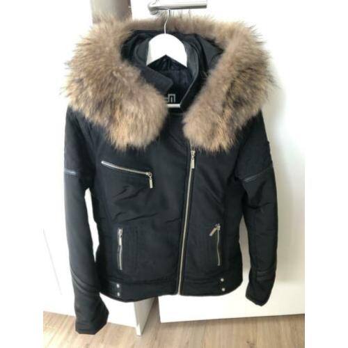Winterjas met bontkraag
