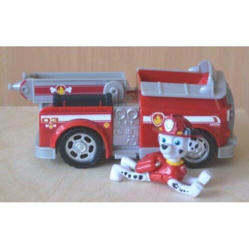 Paw Patrol Brandweer Auto Met Marshall