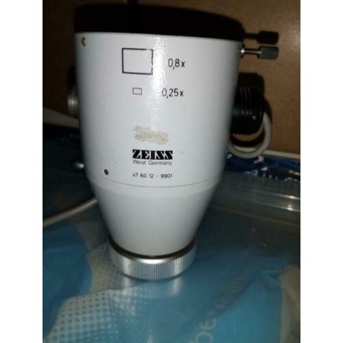 Zeiss 4x5" adapter voor microscoop + controleunit MC63A