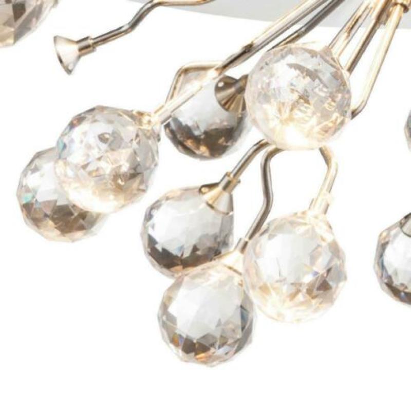 Luxe LED-Plafondlamp Eetkamer Woonkamer Chroom Kristallen