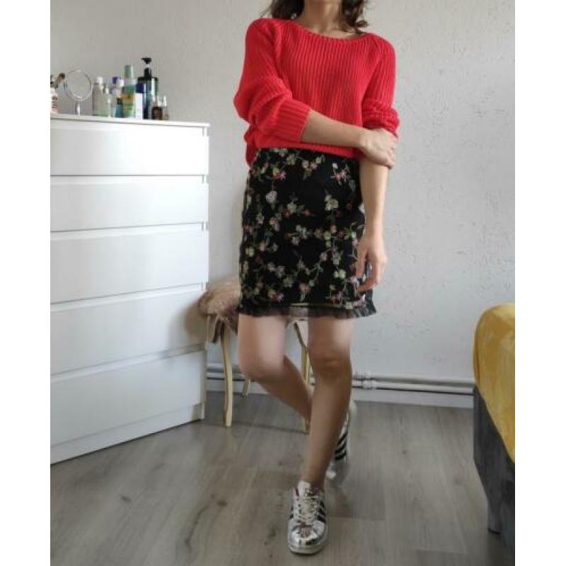 Nieuw uniek set rok blouse zomer rokje maat s handgemaakt