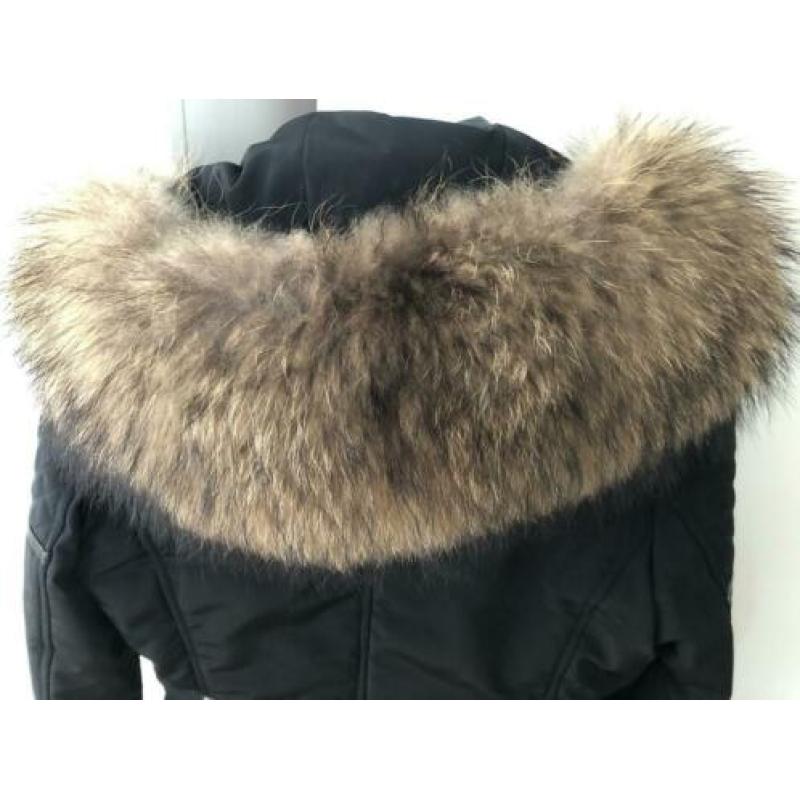 Winterjas met bontkraag
