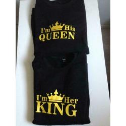 setjeTRUI ; heren I'M HER KING en dames I'M HIS QUEEN