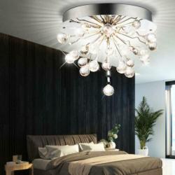 Luxe LED-Plafondlamp Eetkamer Woonkamer Chroom Kristallen