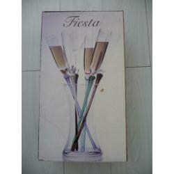 6 champagne glazen - fiesta - living collection