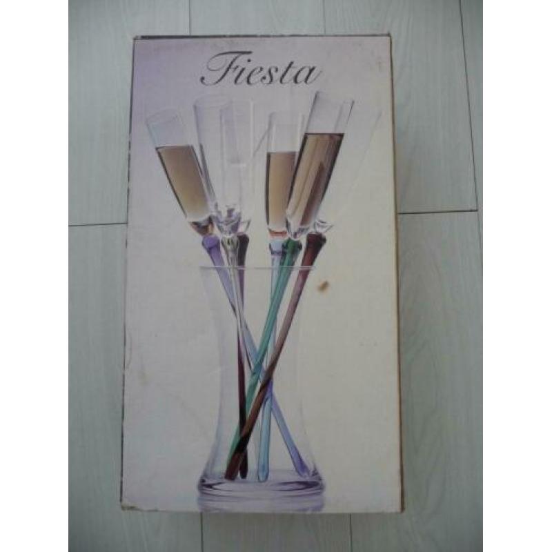 6 champagne glazen - fiesta - living collection