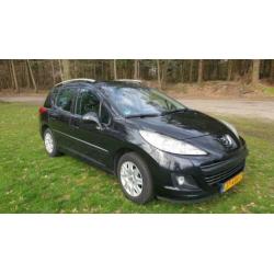 Peugeot 207 1.6 16V SW CLIMA Cruise AUT 2009 Zwart LPG G3