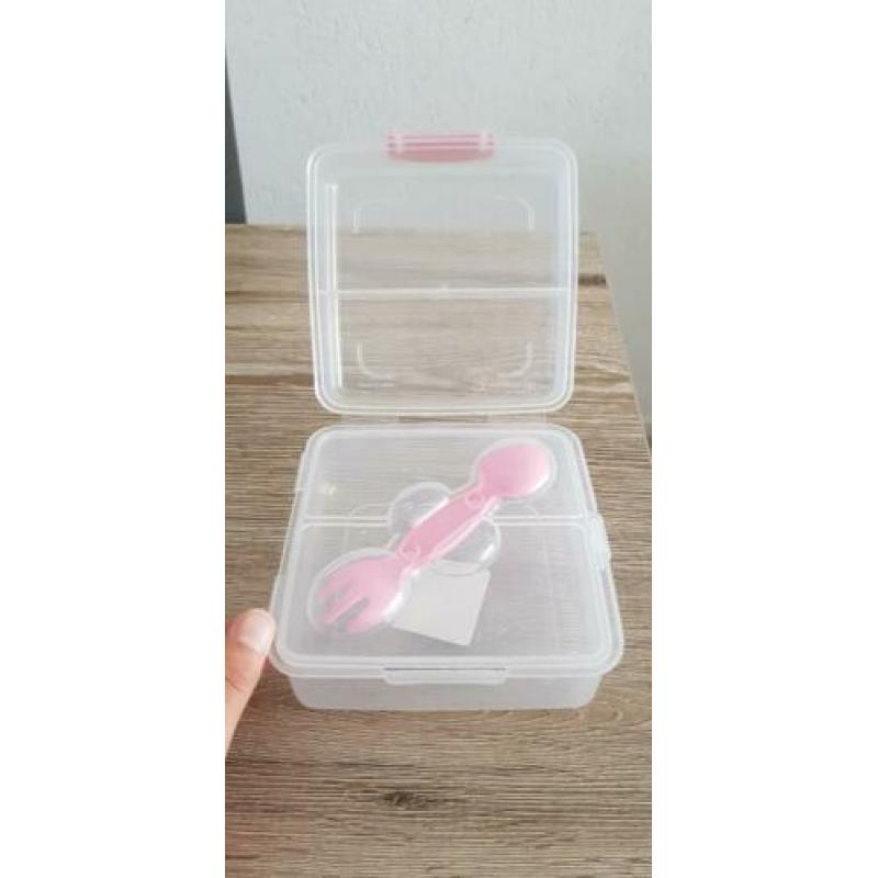 Lunchbox broodtrommel met bestek