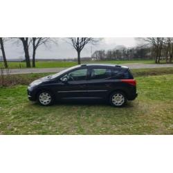 Peugeot 207 1.6 16V SW CLIMA Cruise AUT 2009 Zwart LPG G3