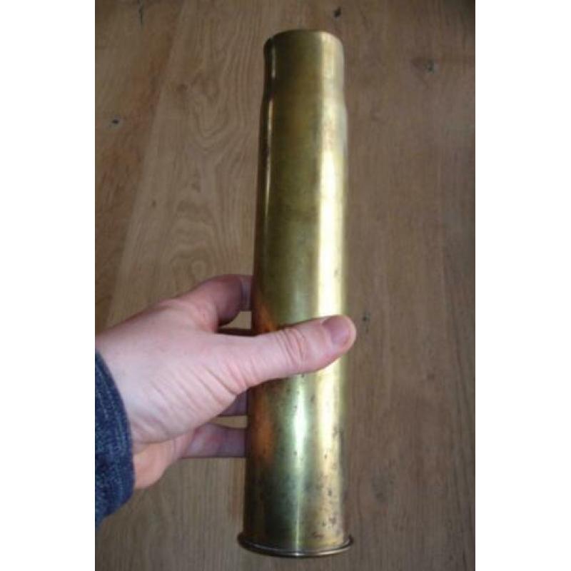 Belgische lege 4,7cm AT Huls WO2 1935 100% origineel