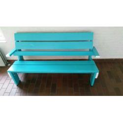 Rietveld bank van steigerhout