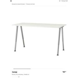 Wit ikea bureau thyge i.z.g.st