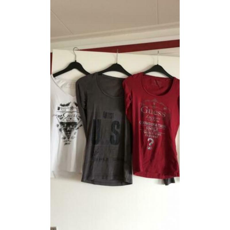 3 Guess shirts samen €8
