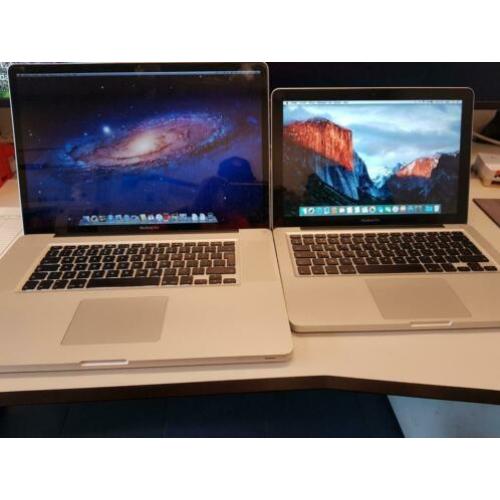 17 inch pro 8 gig 2.4 GHz Core i7. 13 inch pro 2,62 GHz