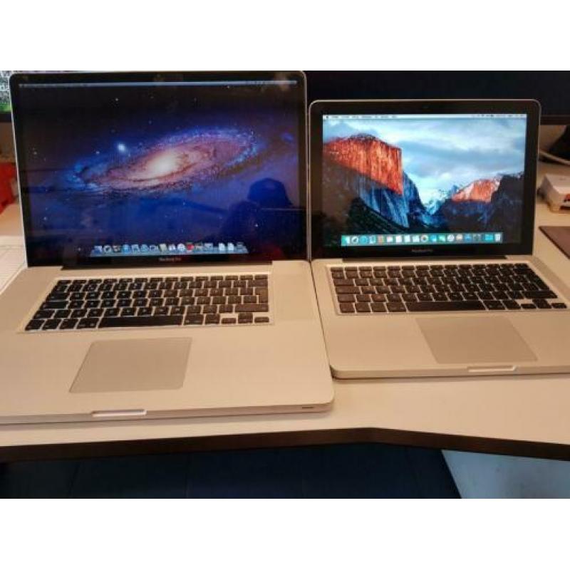 17 inch pro 8 gig 2.4 GHz Core i7. 13 inch pro 2,62 GHz
