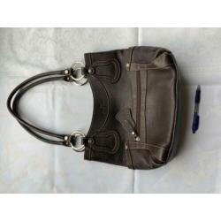 Balenciaga donkerbruine leren handtas