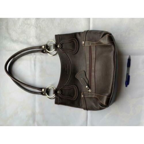 Balenciaga donkerbruine leren handtas