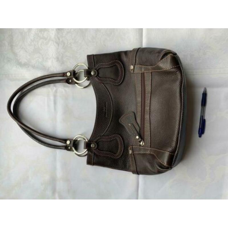 Balenciaga donkerbruine leren handtas