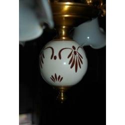 leuke hanglamp met glazen kapjes