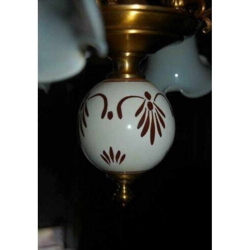 leuke hanglamp met glazen kapjes