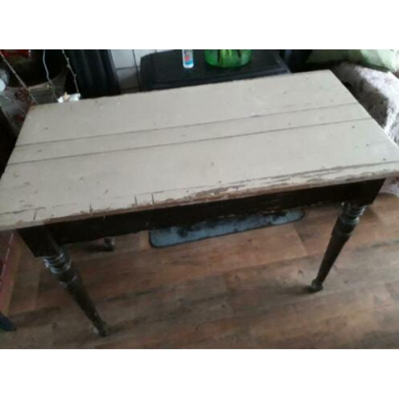 Brocante Frans keukentafel