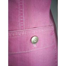 NIEUW !!! - prachtig TAIFUN roze jeans jasje maat 38