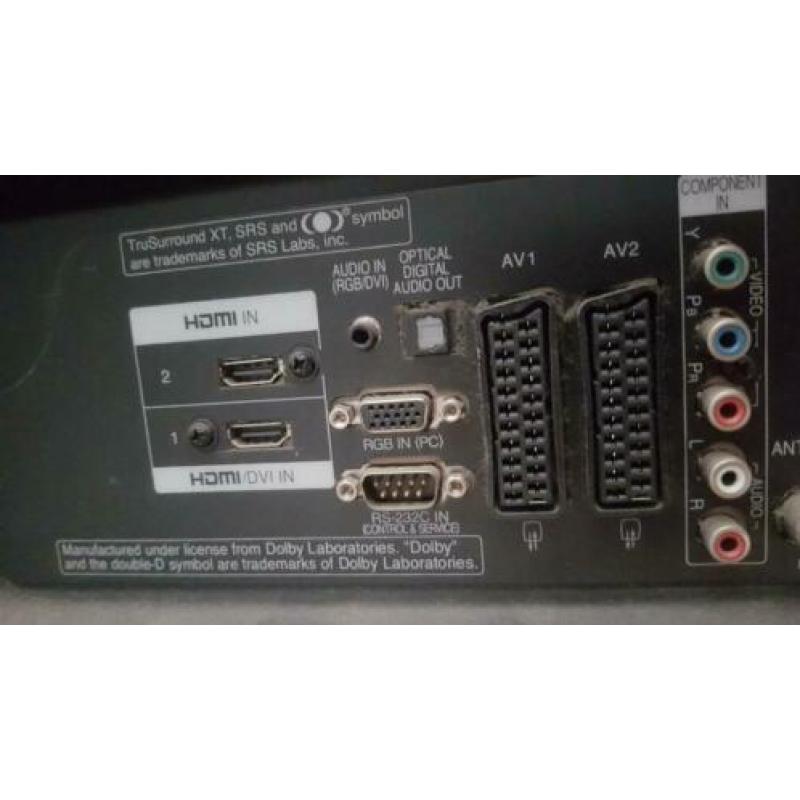 Plasma TV LG 50 incl. muursteun