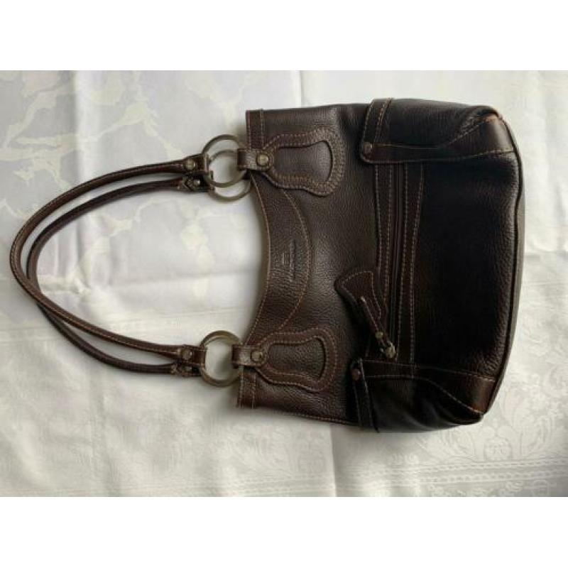 Balenciaga donkerbruine leren handtas