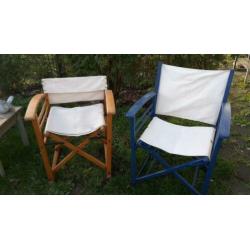 Regisseurstoel, twee stuks