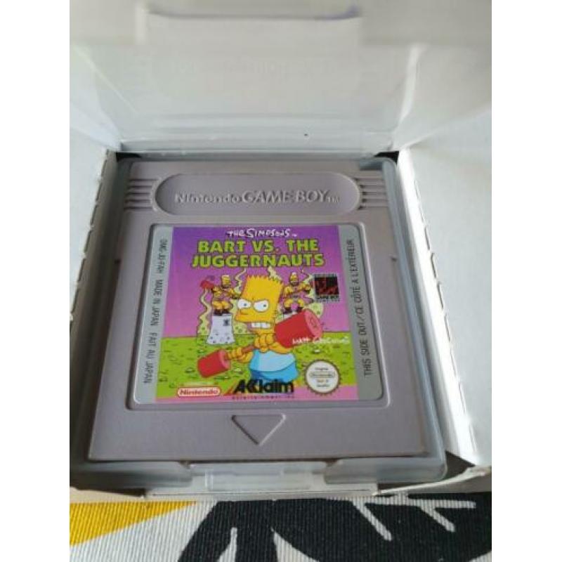 Nintendo Game Boy cib Simpsons Bart vs the Juggernauts