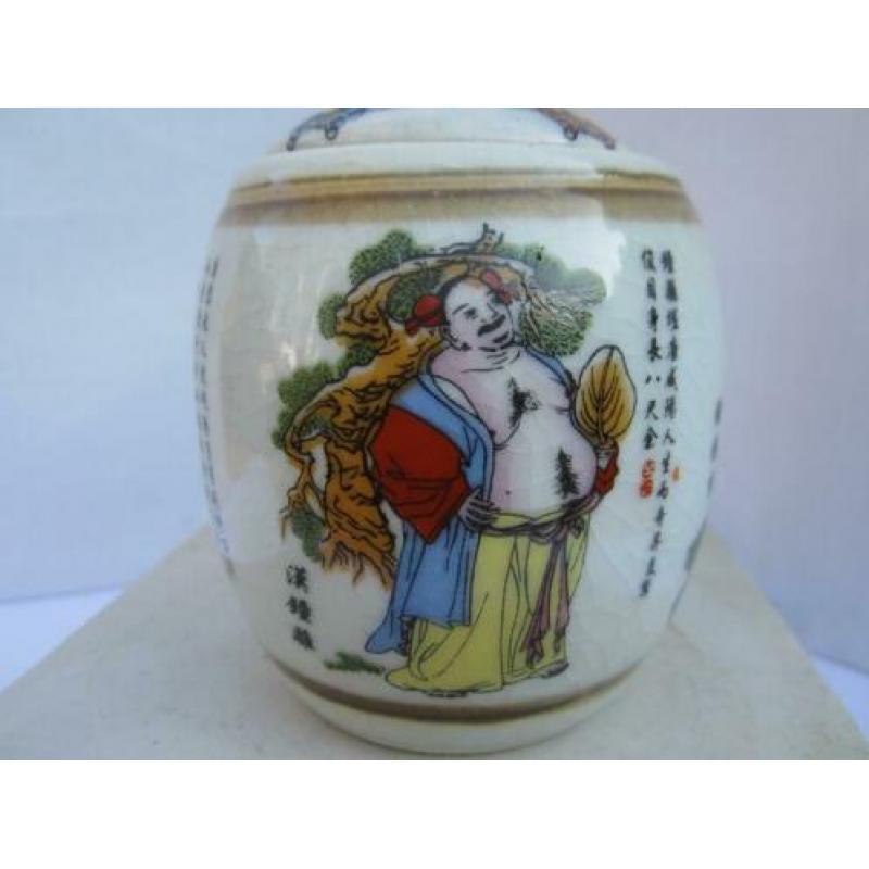 Antiek china chinese Gemberpot porselein gemerkt.