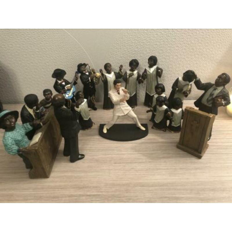 Elvis Presley Mc farlane figuur en gospel koor