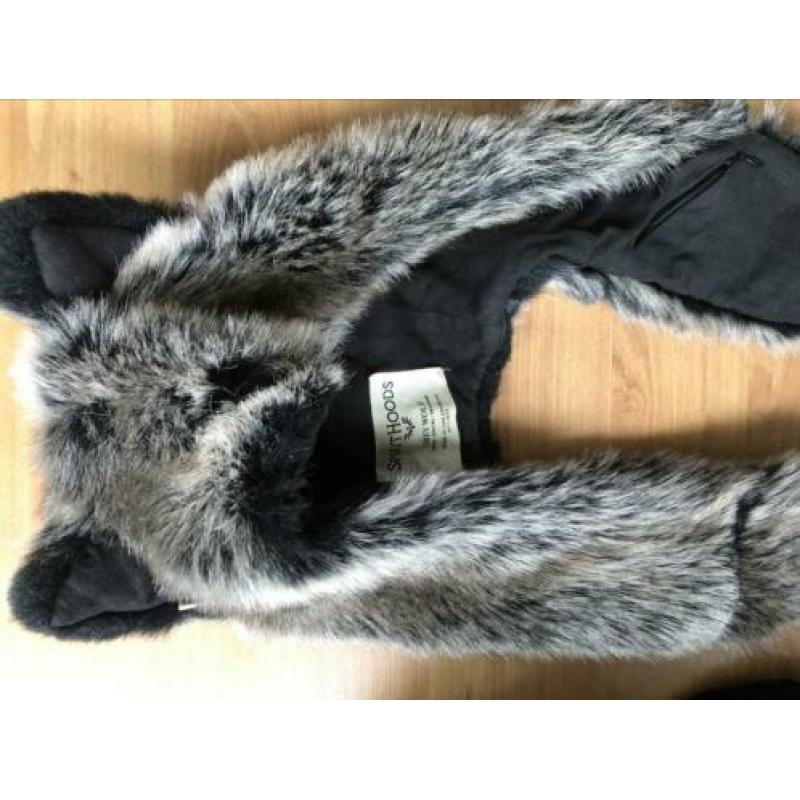 originele spirithood wolf, animal scarf zgan