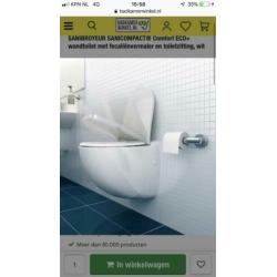 Nieuw in doos sanibroyeur sanicompact comfort eco