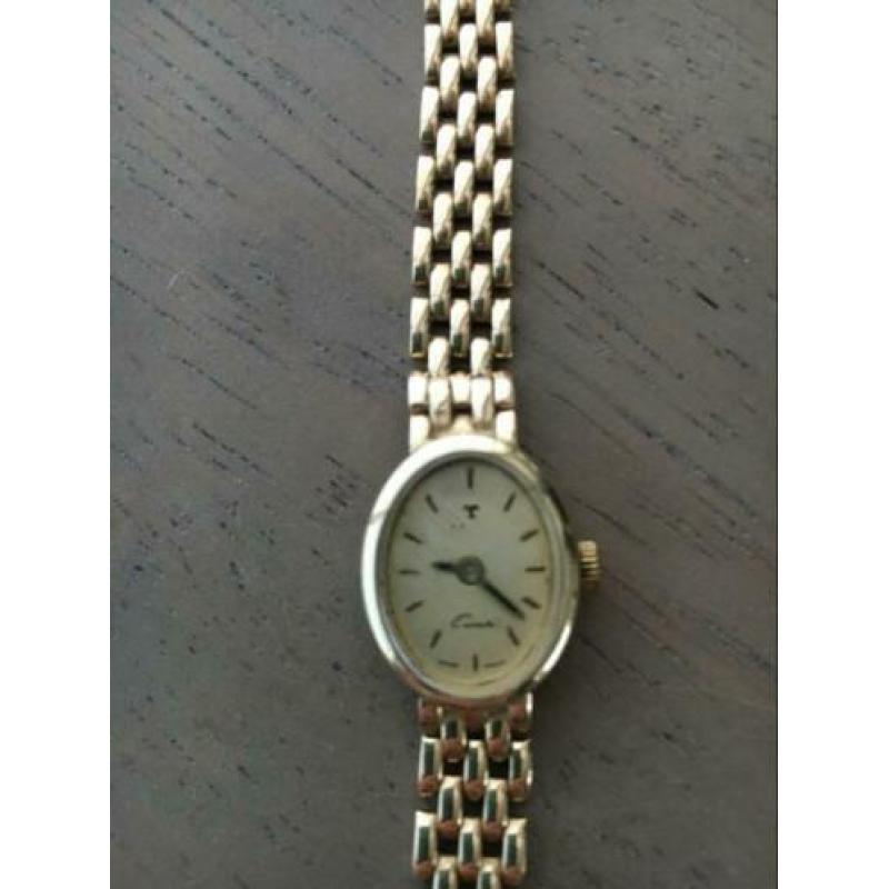 Gouden dames horloge