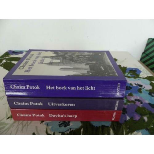 3x Chaim Potok - uitgave van BZZTOH - samen 3 voor €15