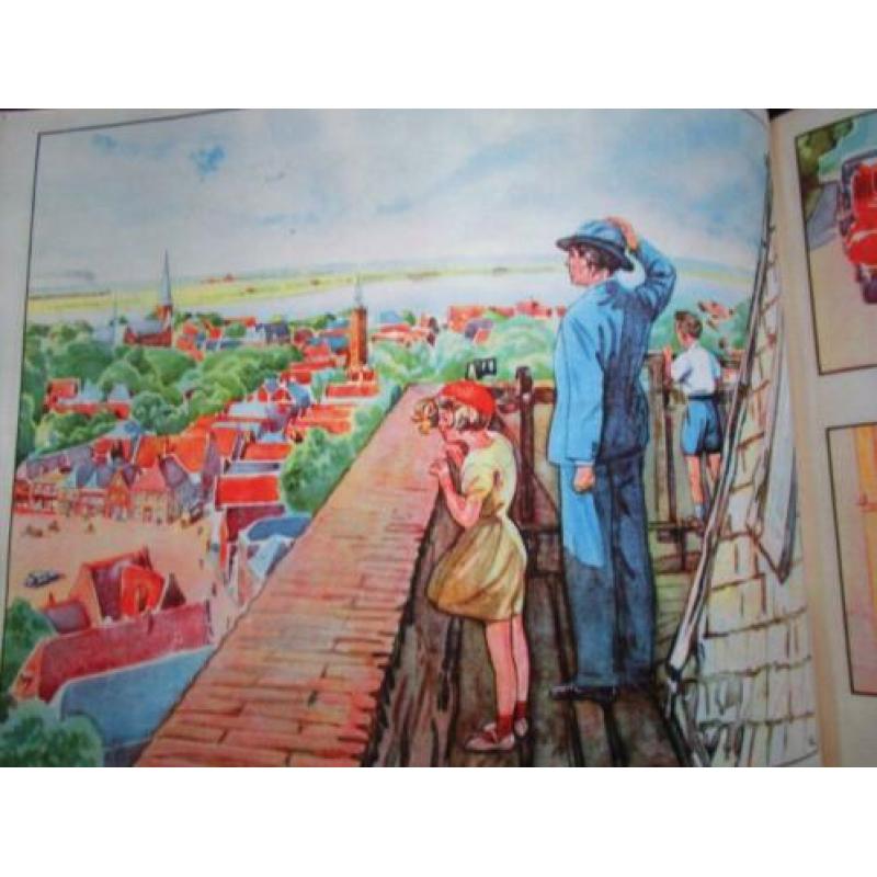 Open Vensters~Prenten jaren 50~Mathijse~Zonder Tekst~Schoolb
