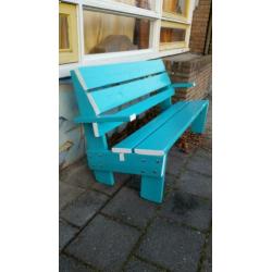 Rietveld bank van steigerhout