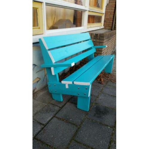 Rietveld bank van steigerhout