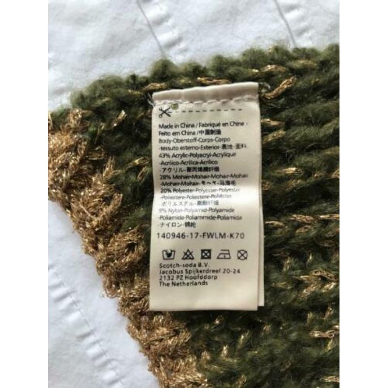 Scotch & Soda - Groen gebreide sjaal