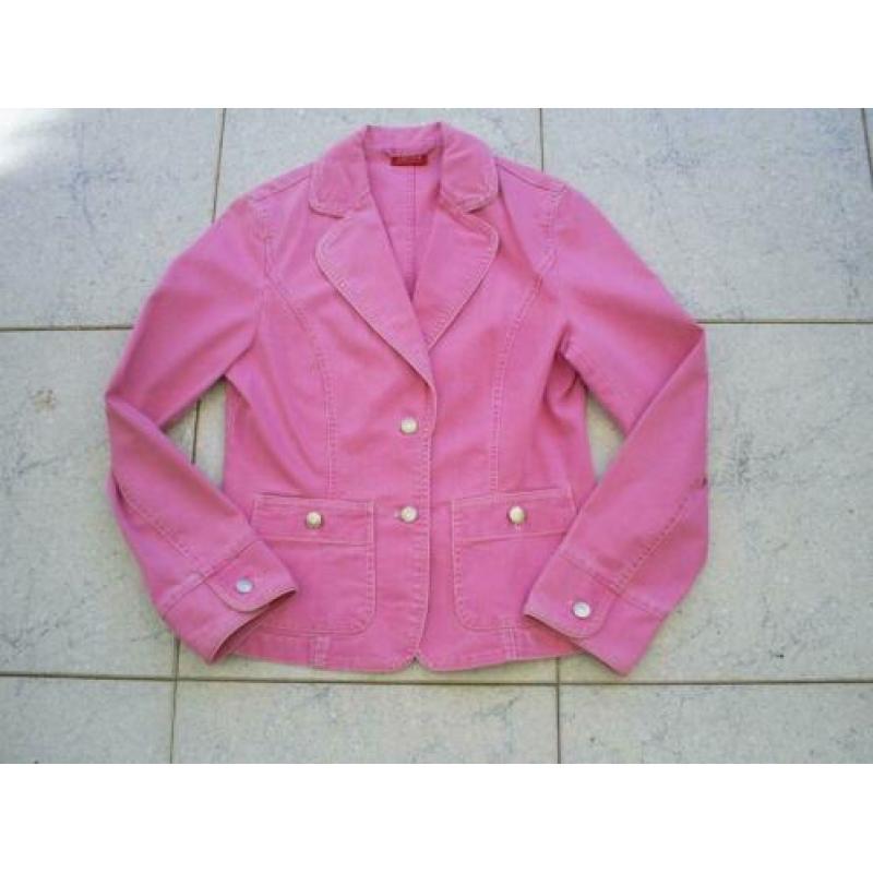 NIEUW !!! - prachtig TAIFUN roze jeans jasje maat 38