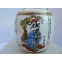 Antiek china chinese Gemberpot porselein gemerkt.