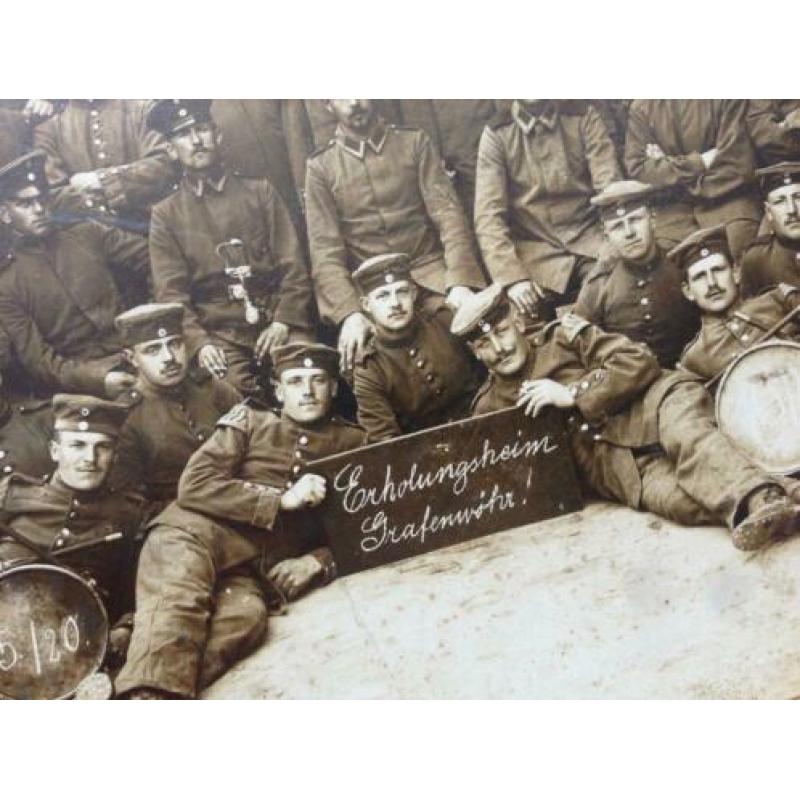 Foto Duitse militairen Erholungsheim in Grafenwöhr. (1920)