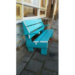 Rietveld bank van steigerhout