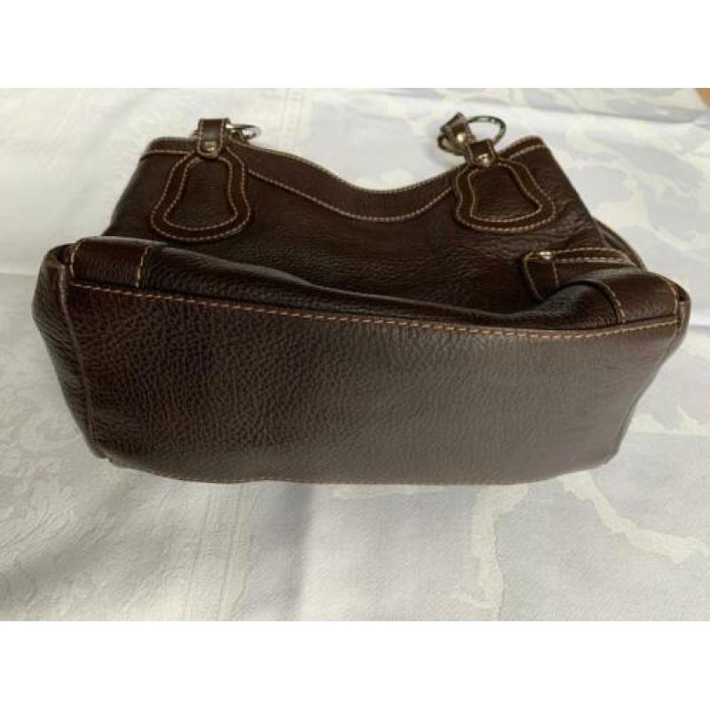 Balenciaga donkerbruine leren handtas
